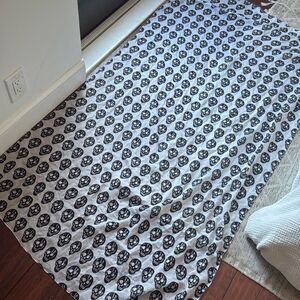 Alexander Wang Skull Black and White Scarf - About 30” x 70” if layed out